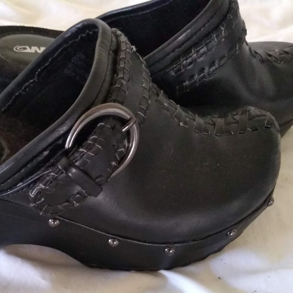 Wurl Black Braided Slip On Clogs Sz 6.5 M - Picture 1 of 5